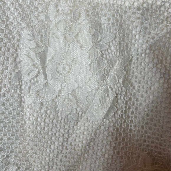 Speechless Dress Juniors XL Cream Lace Ruffled Spaghetti Strap Mini NEW - Picture 5 of 11